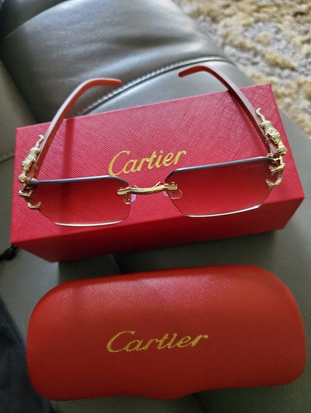 Cartier Women Rimless Glasses